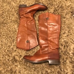Cognac Frye Melissa Button - size 8